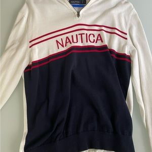 Nautica Sweater, Large 100% Cotton